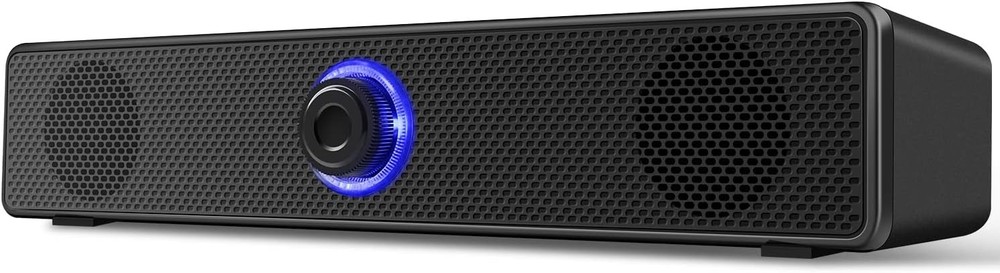 Computer Speakers, USB Powered PC Speakers Wired Stereo Desktop Black