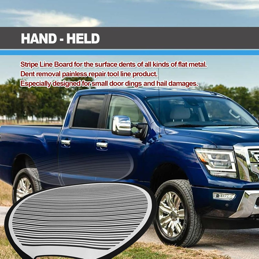 Car Dent Detection Board - Circular Striped Flexible Foldable Lined Light Reflec