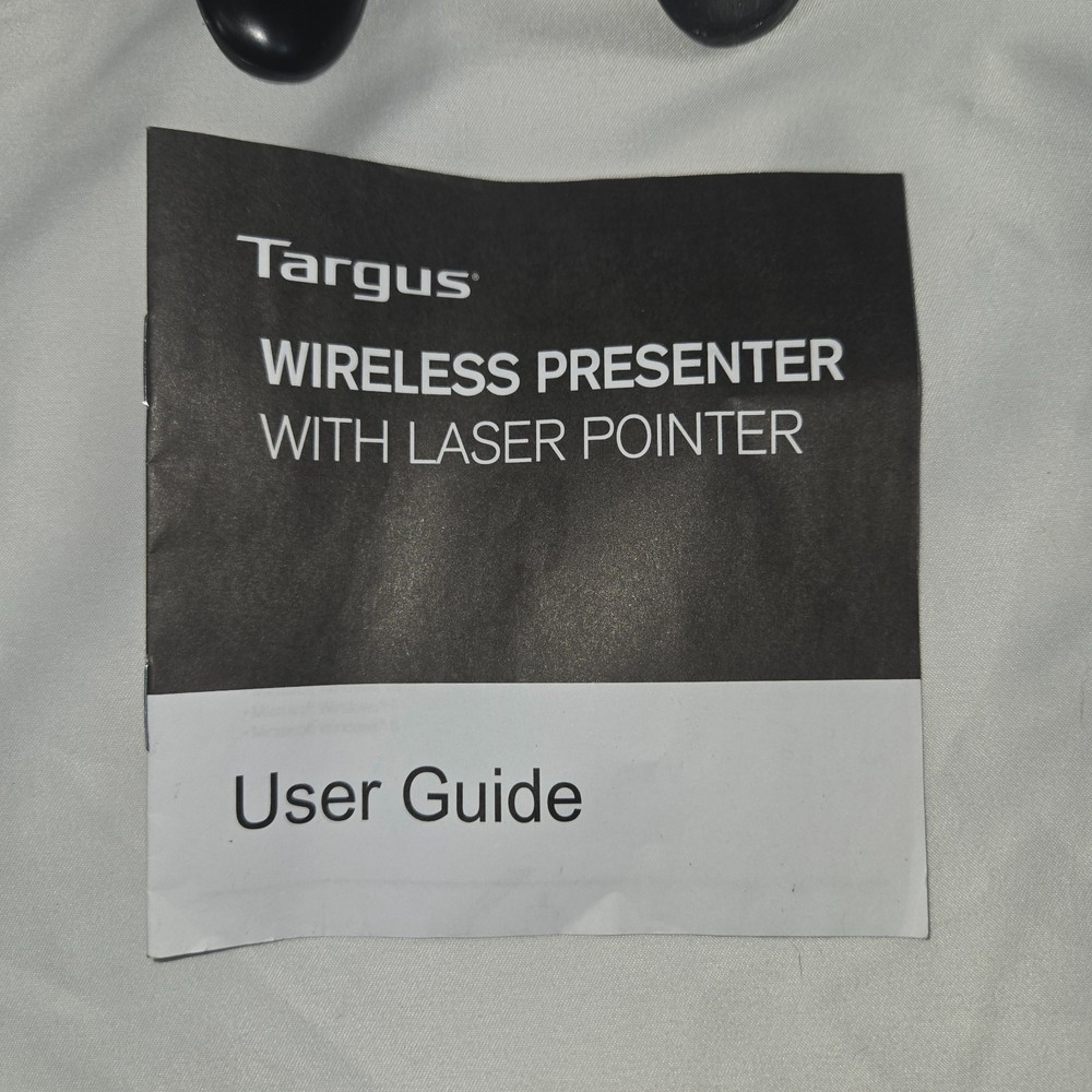 Targus Wireless USB Presenter with Laser Pointer - AMP16US - 2 Units Dongles