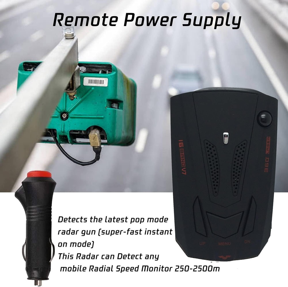 Radar Detector City Highway Mode LED Display