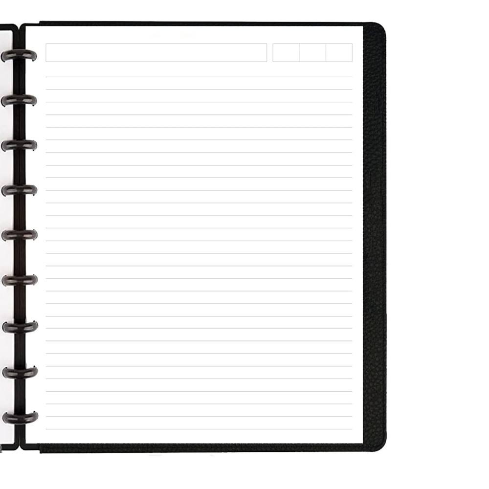 9 Disc Lined Refills for Happy Planner, Classic Size Discbound Lined Refill P...