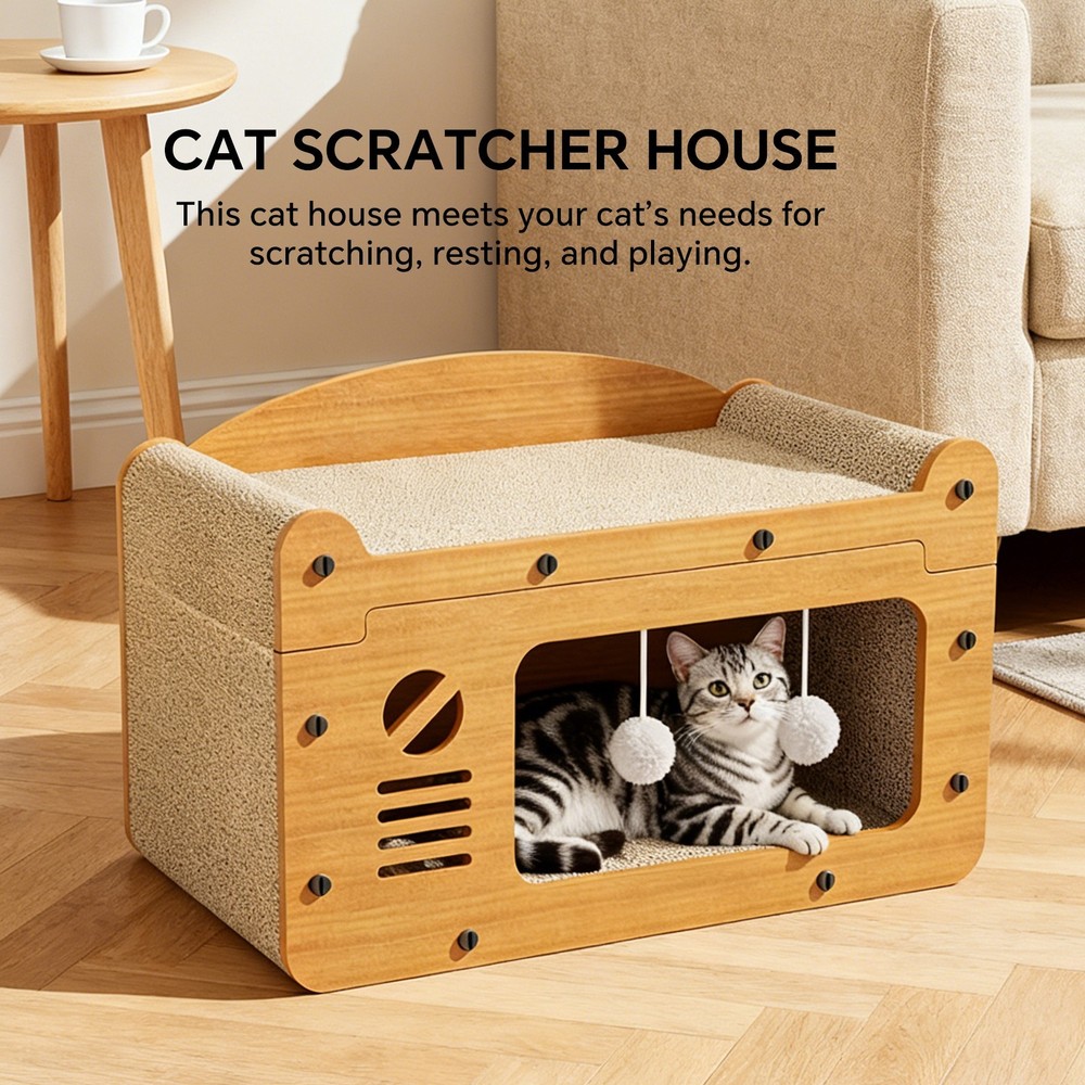 cat scratcher house