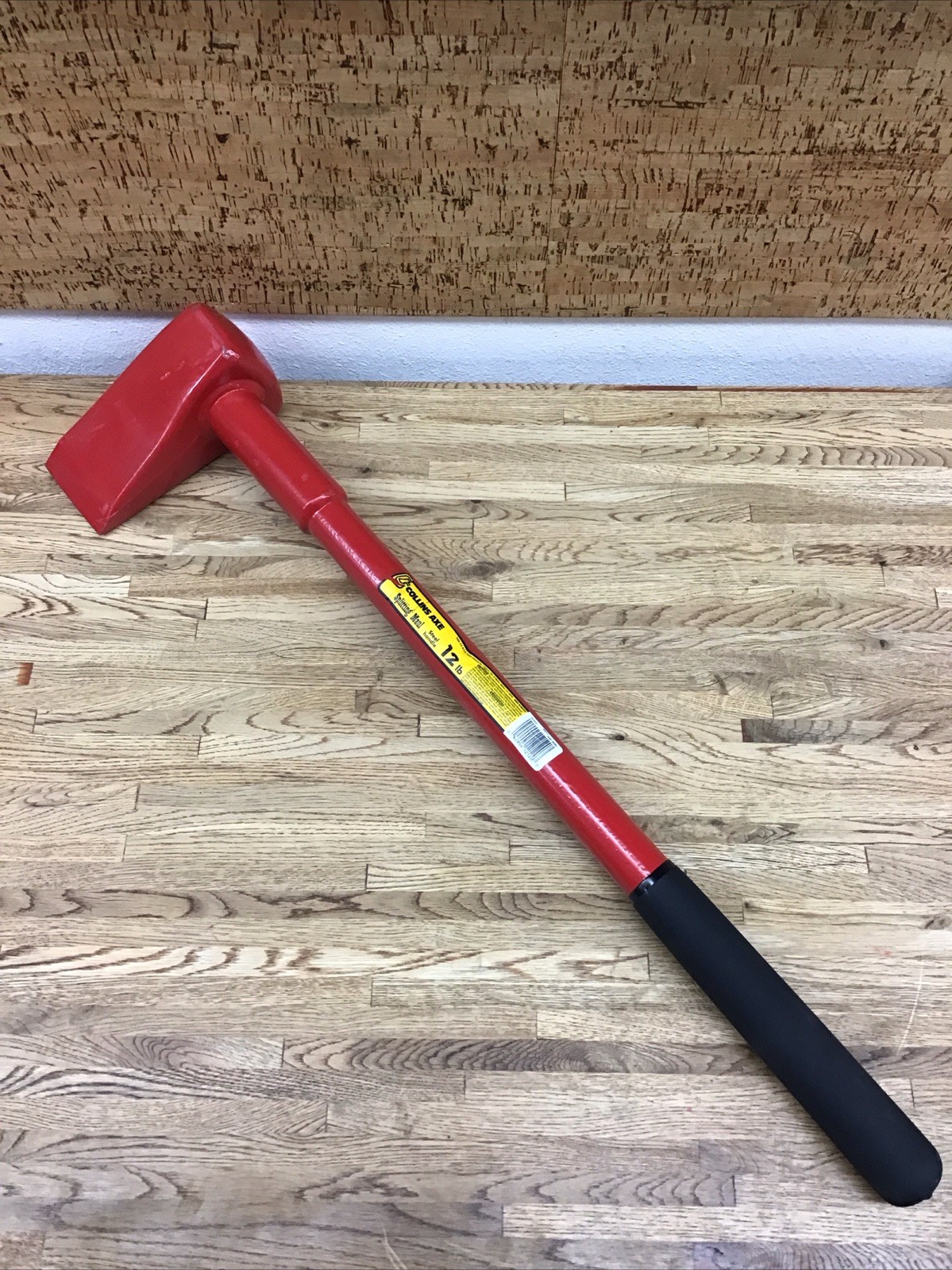 Collins 12 lb Single Bit Splitting Maul Steel Handle New Free Shipping