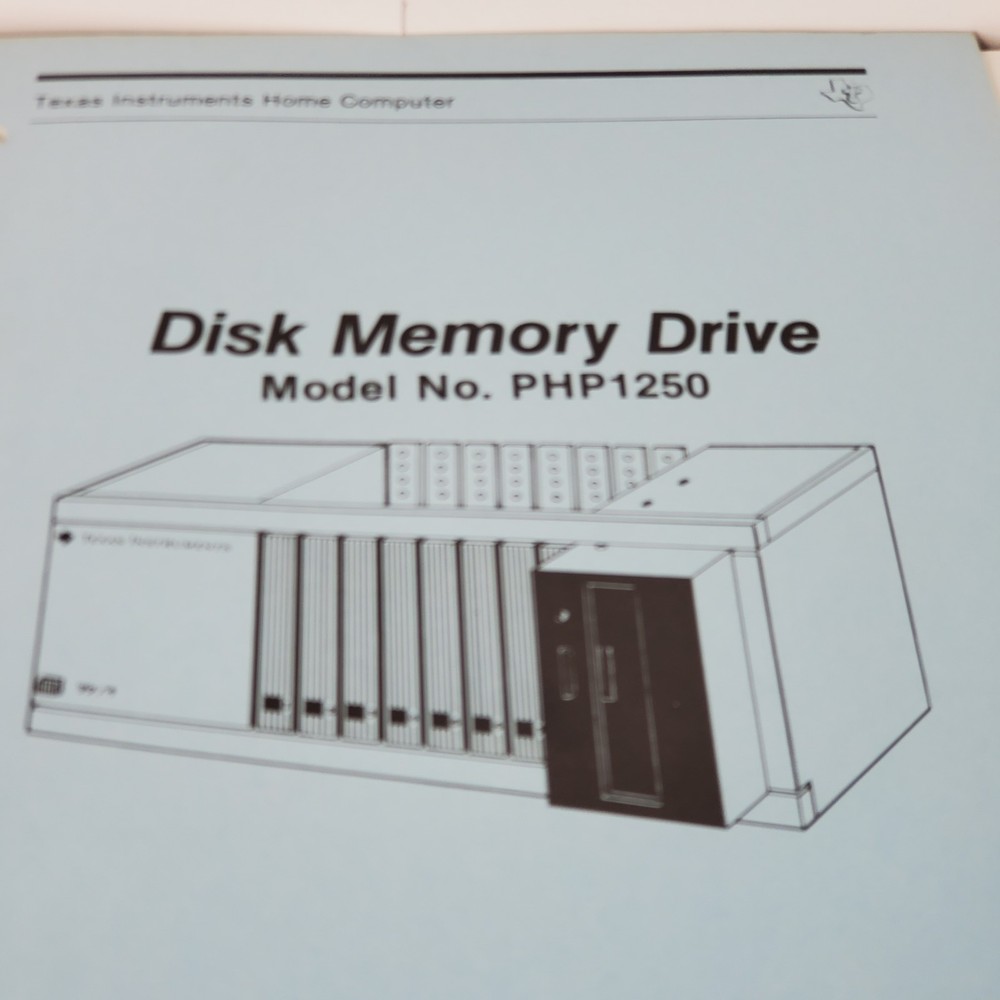 Texas Instruments PHP1250 Disk Memory Drive Manual TI Home Computer Guide 1982