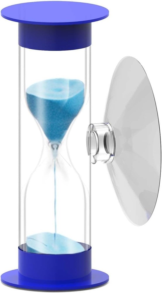 Durable 3-Minute Hourglass Timer with Suction Base - Perfect for Classroom Use