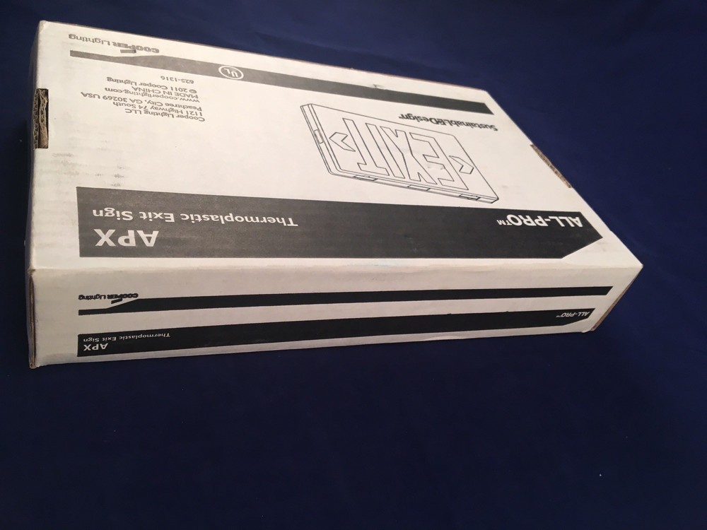 COOPER LIGHTING ALL-PRO LED EXIT SIGN APX7R “6 Available”