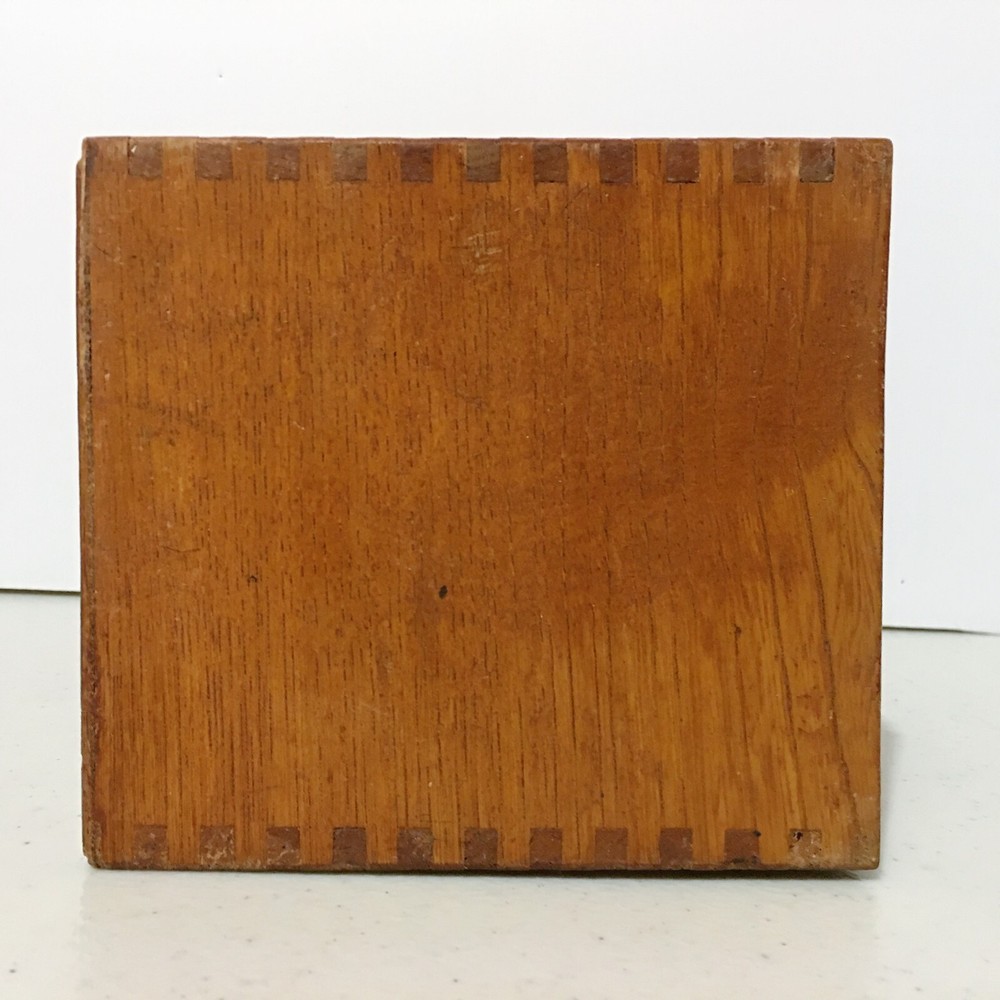 Tasco Microscope Deluxe Wood Case Box Japan