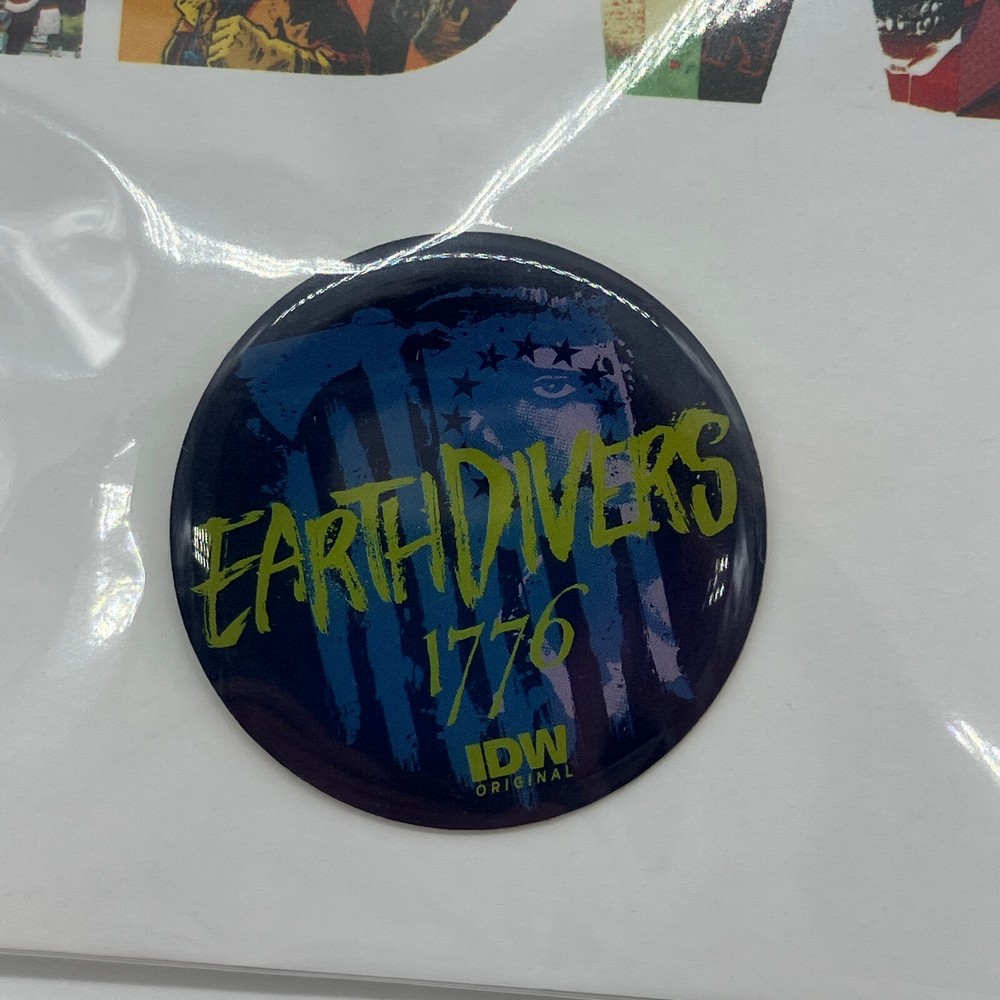 SDCC 2023 IDW Earthdivers 1776 Pin