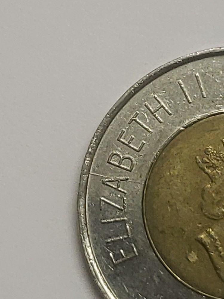 CANADA 1997 2 DOLLAR - TOONIE Die Crush Error