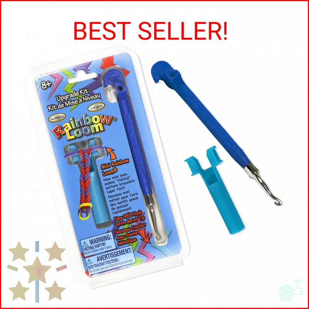 Rainbow Loom Upgrade Kit - Blue Metal Hook