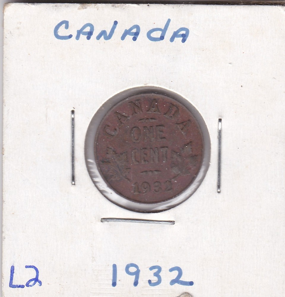 1932 Canadian Cent L2
