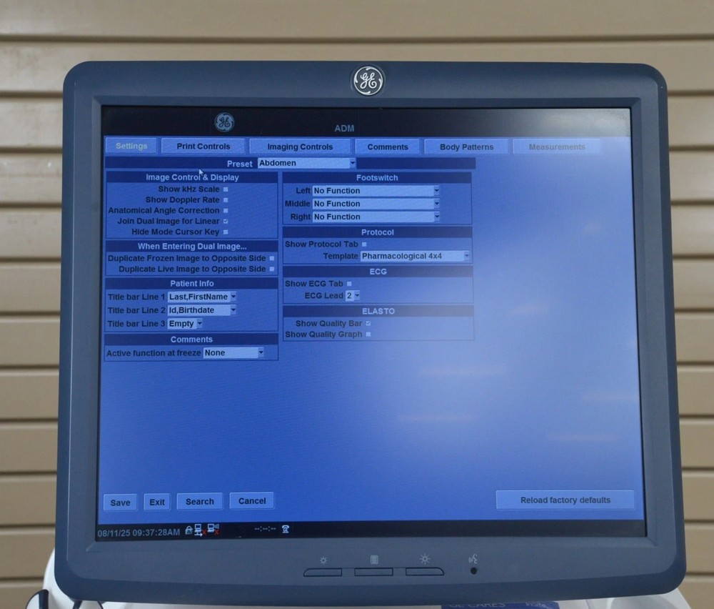 GE LOGIQ E9 Cardiovascular System 5205000-8