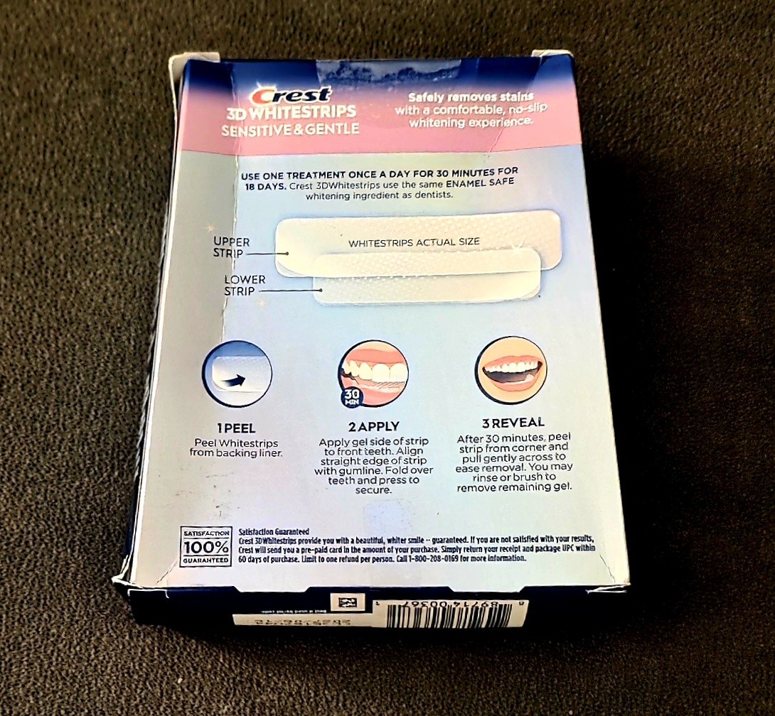 Crest 3D Whitestrips Sensitive & Gentle - Exp. 05/2027