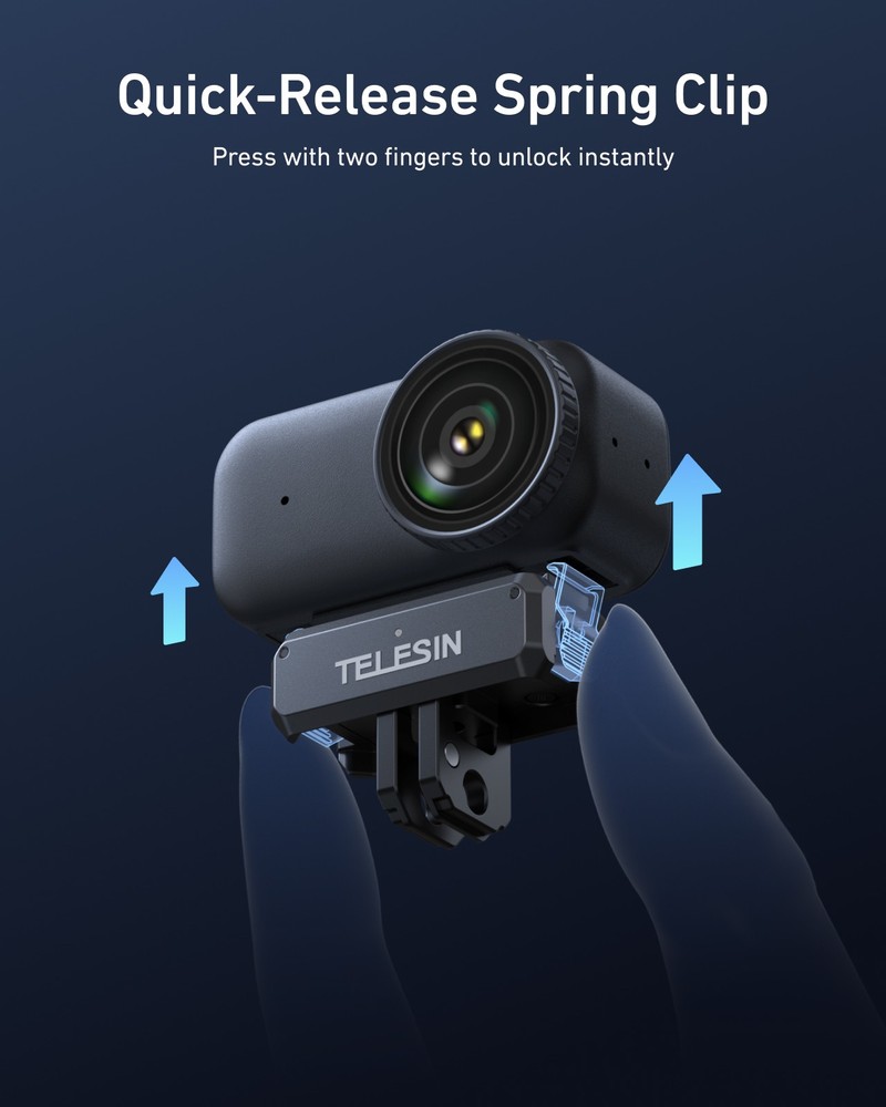 Magnetic Quick-Release Charging Adapter Mount for DJI Osmo Nano Action Camera