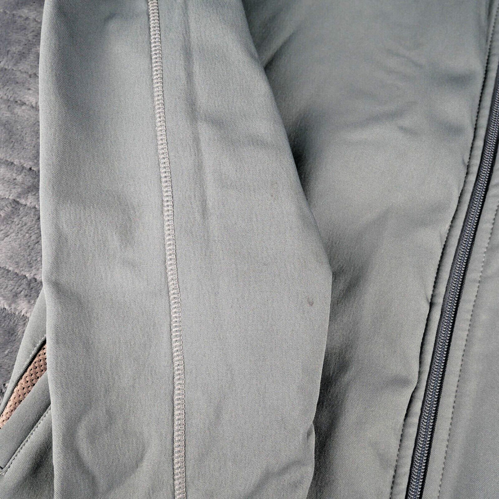 Helly Hansen Jacket Large Grey Fleece Softshell Windbreaker Workwear Full ZIp