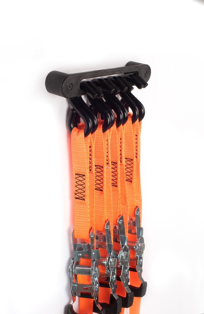 Hook Rail 2/pk - Tie-Down Strap Organizer for Trailers, Garages, & Home Use
