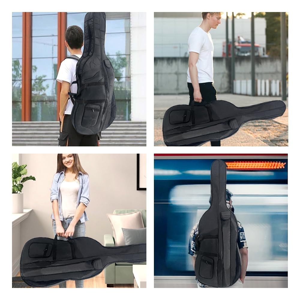 Cello Gig Bag Full Size - Padded Soft Case with Backpack Straps & 4/4