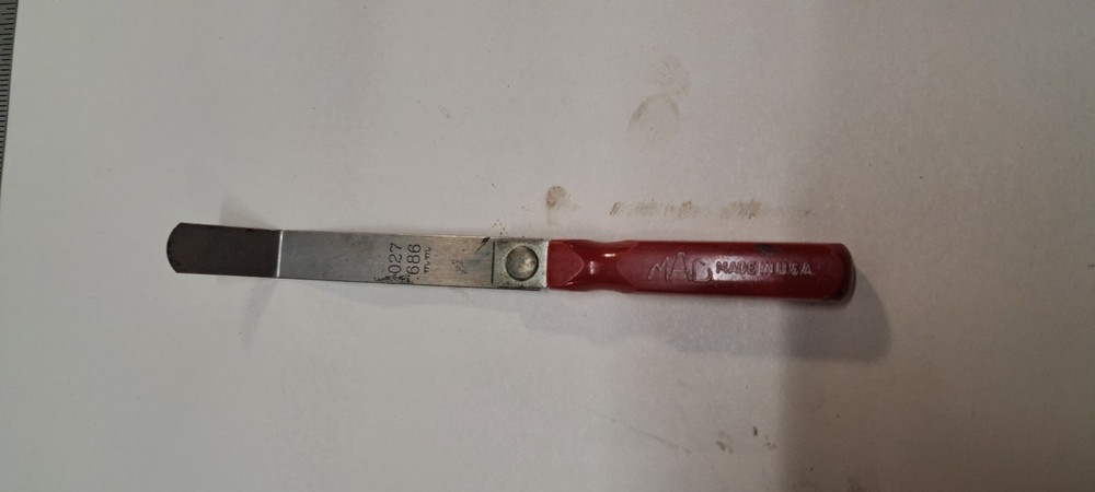 mac tools feeler guage red handle 027, .686mm