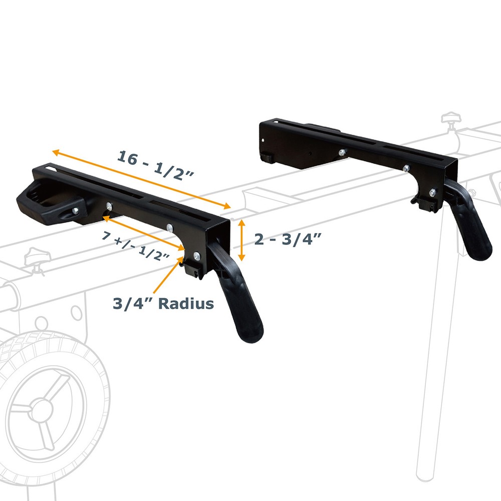 POWERTEC 2pcs Miter Saw Stand Universal Mounting Brackets MT4000MBA