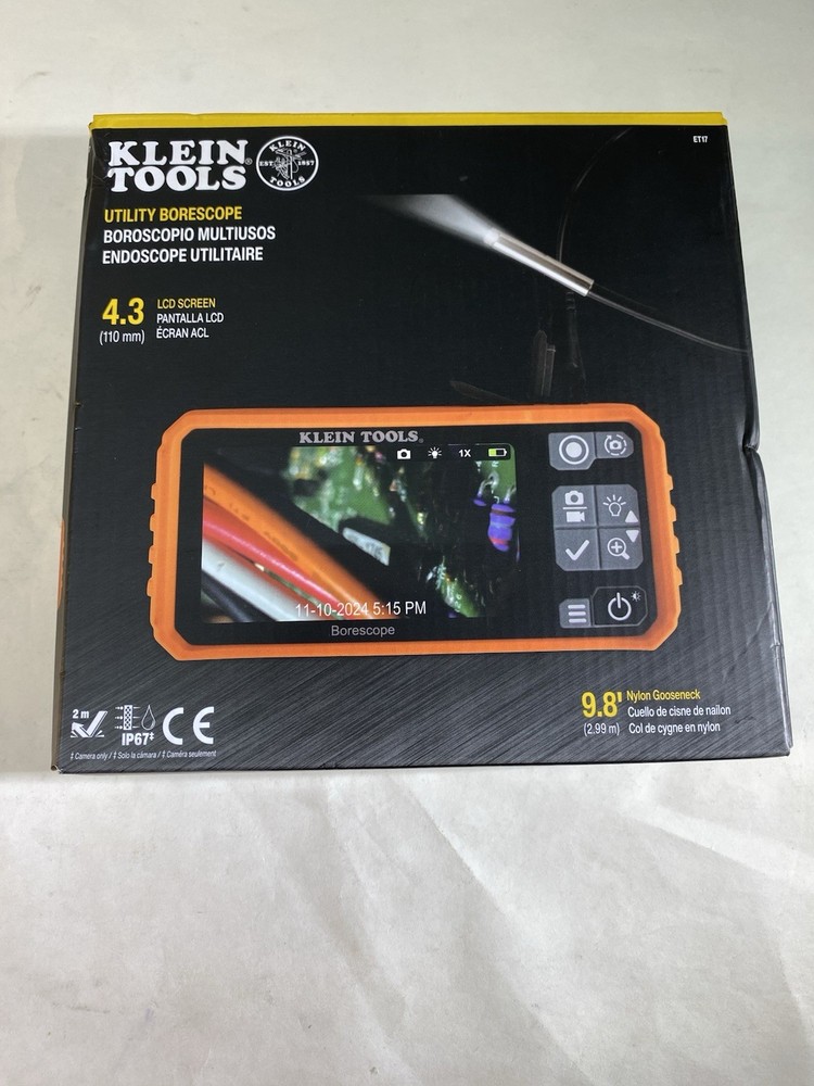 Klein ET17 Utility Borescope Inspection Camera