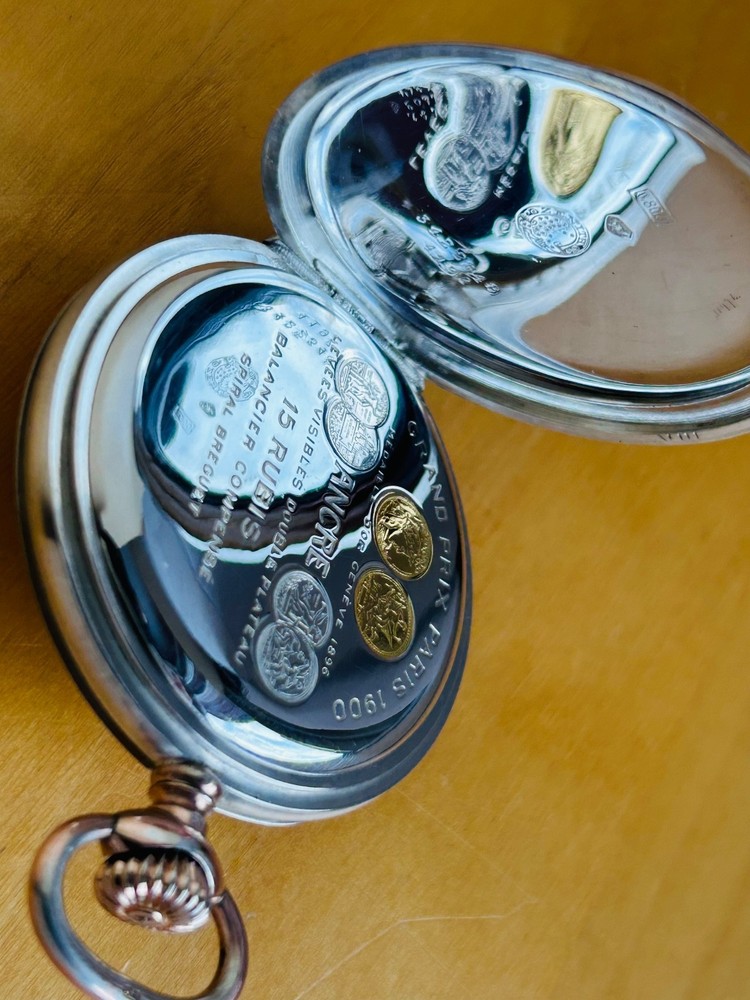 2T805 Zenith silver pocket watch