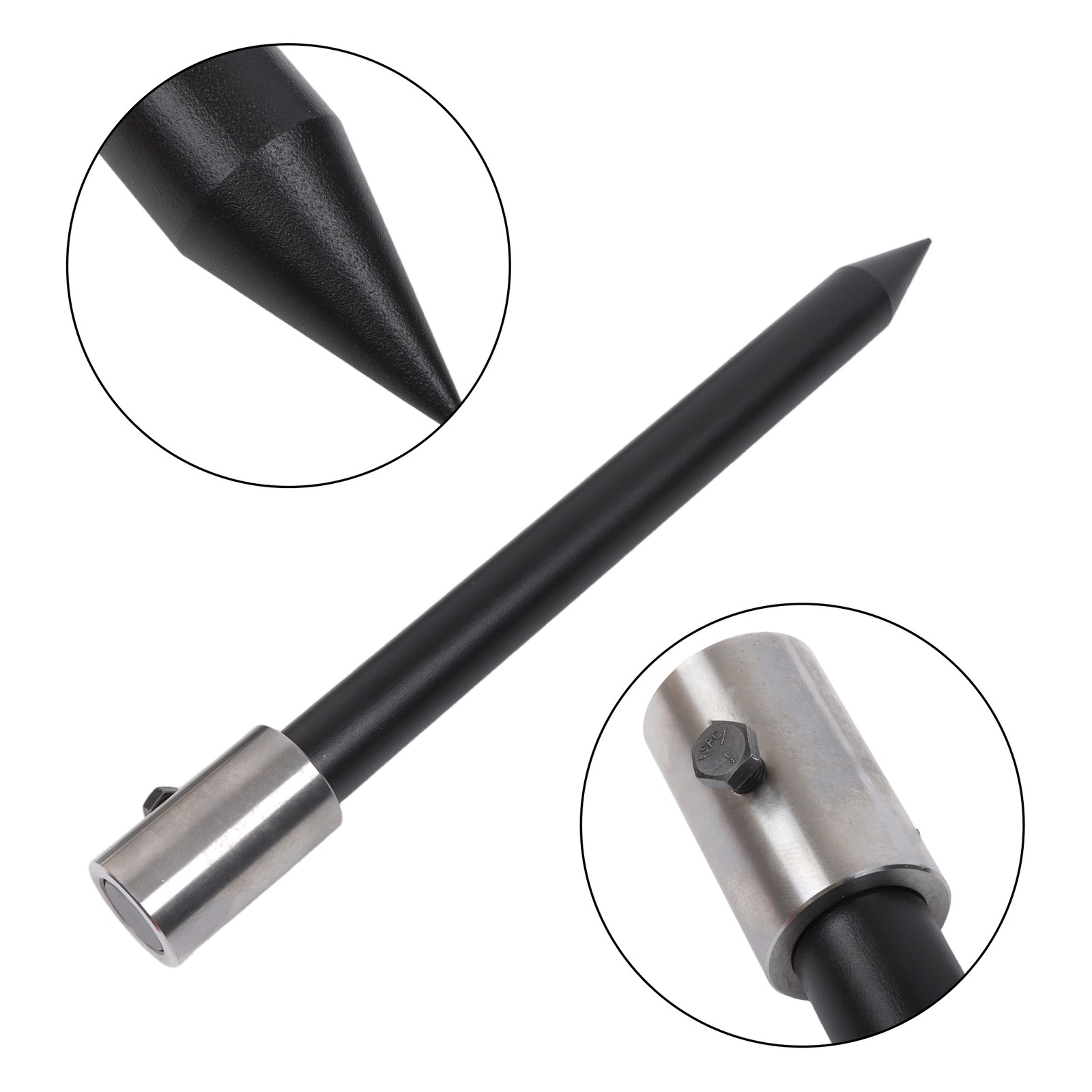 Hay Spear Attachment 49" With 2 Stabilizer Spears 3000 Lbs Capacity Bale Forks