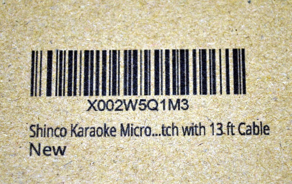 Shinco Karaoke Microphone with 13' Cable