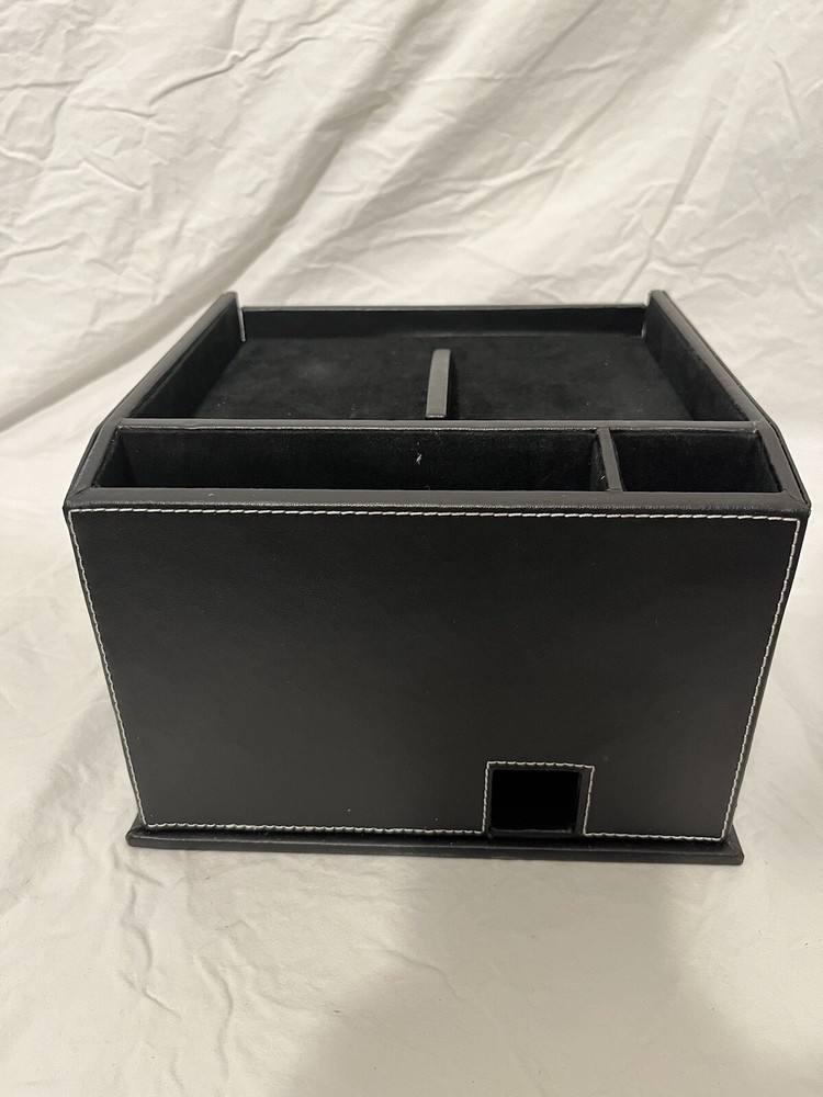 Black Multi-device Desktop Charging Station & Valet/Organizer