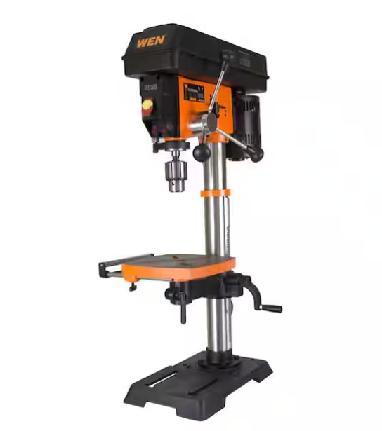 Benchtop Drill Press 5-Amp 12 in. Variable Speed Cast Iron W/ Laser Work Light