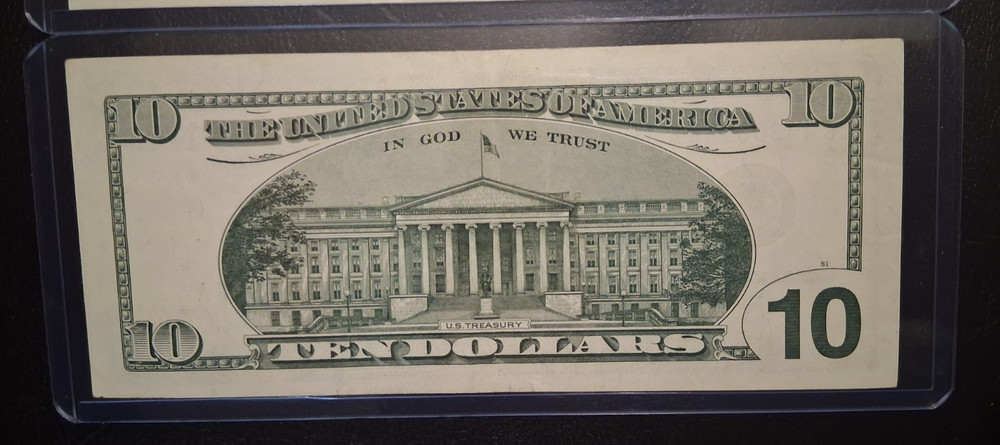 US TEN and FIVE DOLLARS 2001-2003 VF/AU