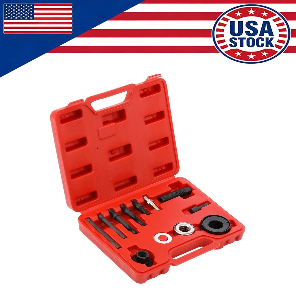13pc Power Steering Pump Pulley Puller Remover & Alternator Installer Tool new