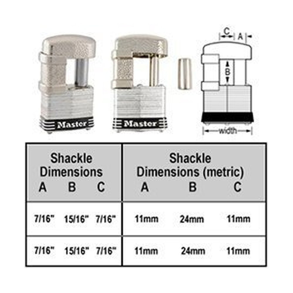 Master Lock - (4) Keyed Alike Trailer & Multi Purpose Padlocks w/ 8 Keys, 37K...
