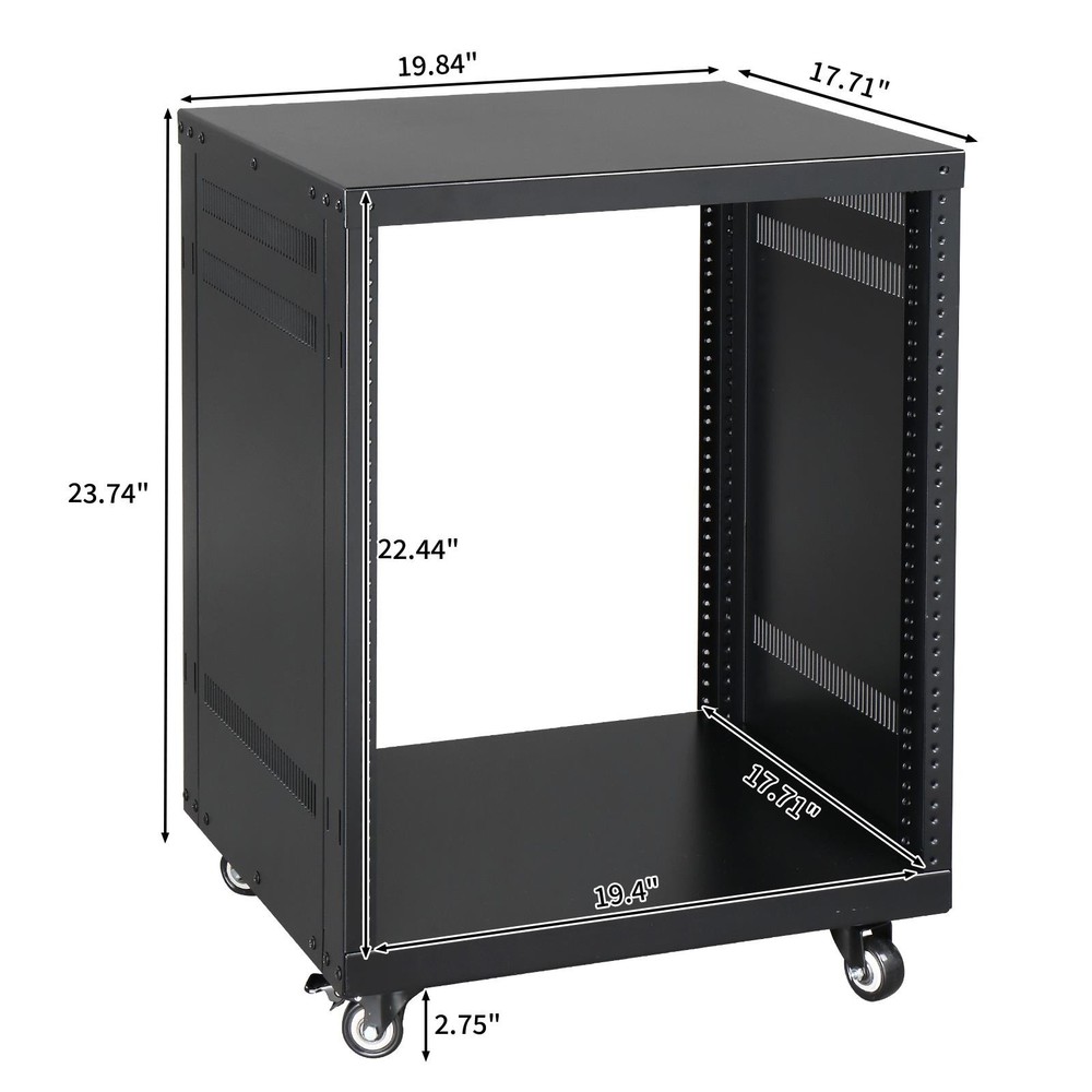 12 Space Rack Stand Post Network Server Case| 19-Inch Rack-mountable Cabinet
