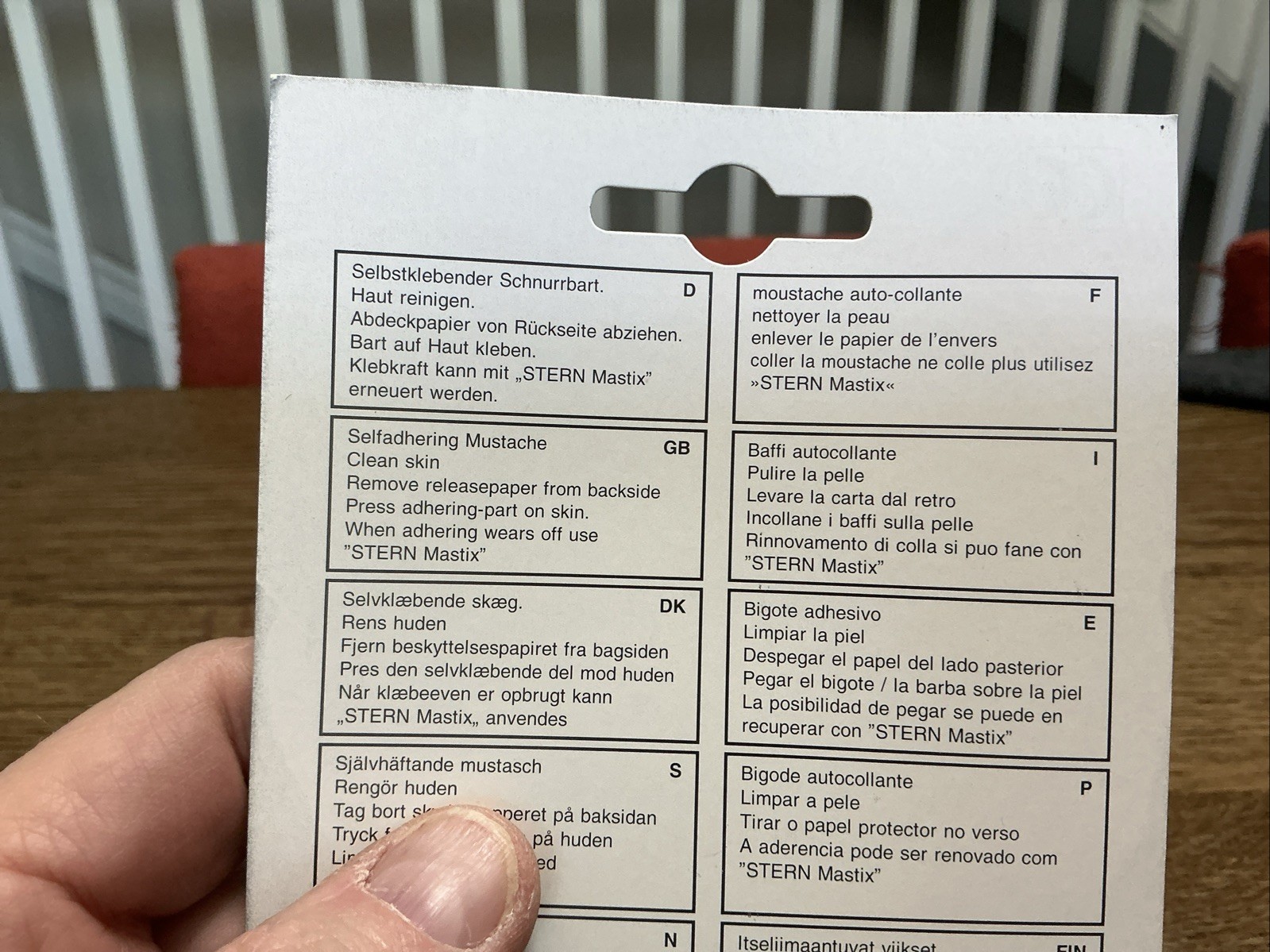 Charlie Chaplin Charlot Mustache Vintage Stern Costume-Handmade In Germany