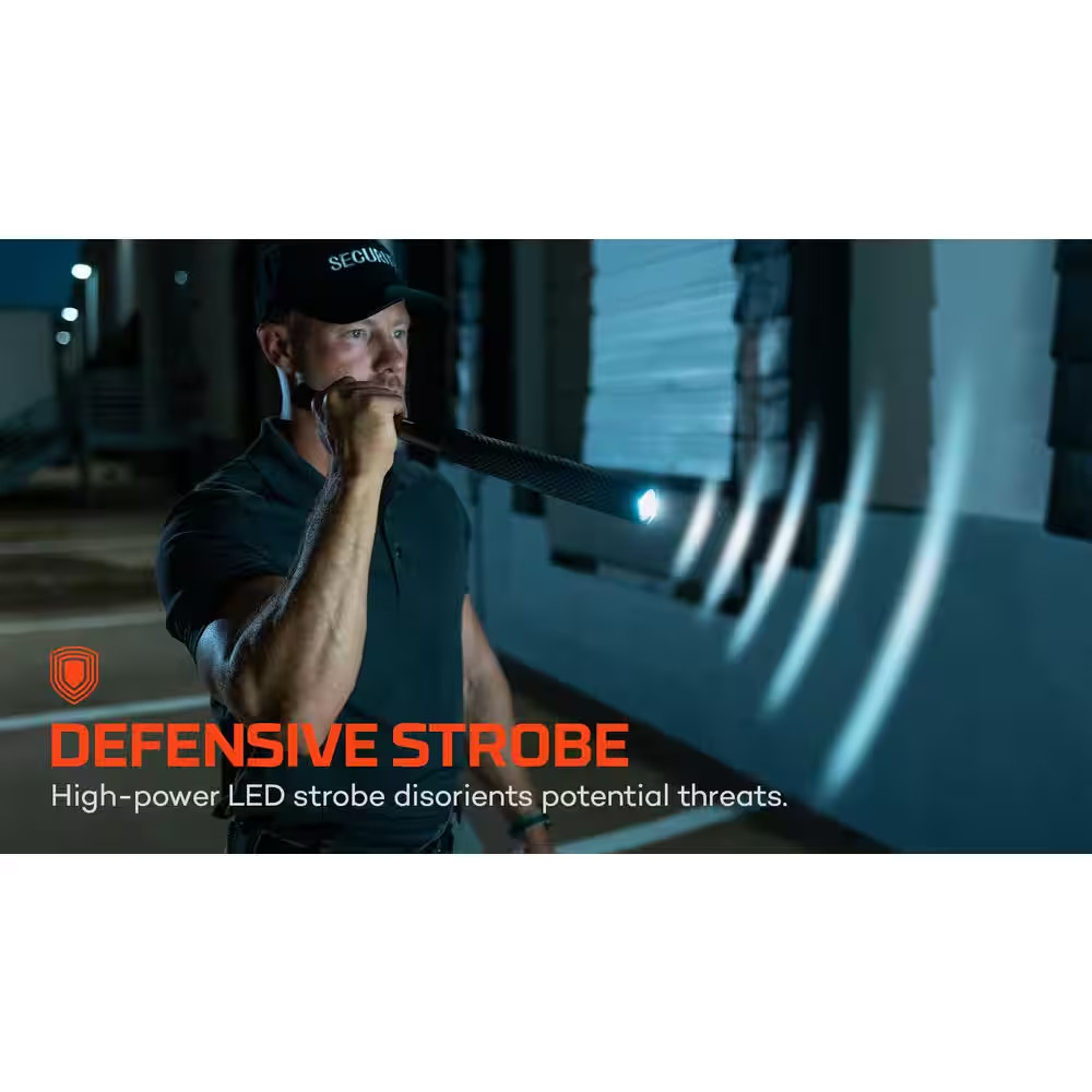 1500 Lumens Alk Battery LED Defensive Flashlightbat