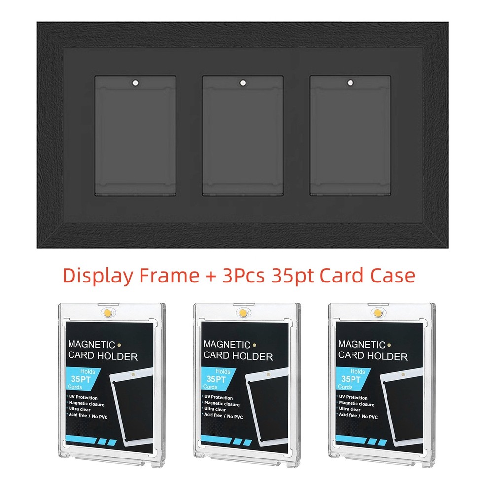 For Graded Card Display Frame Wall Mount Baseball Trading Card Display Case