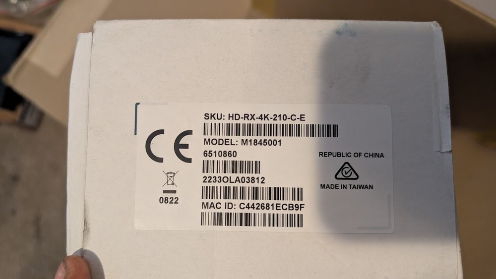 Crestron HD-RX-4K-210-C-E and HD-TX-101-C-E