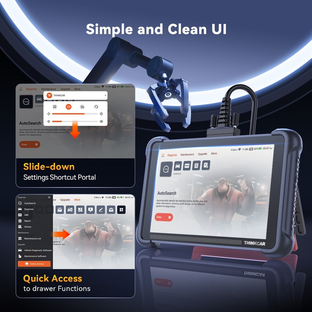 ThinkScan 689 OBD2 Diagnostic ALL System Scanner Tool Bidirectional 34+ Services