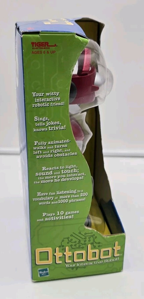 Ottobot Tiger Electronics 2001 Red And Silver Robot