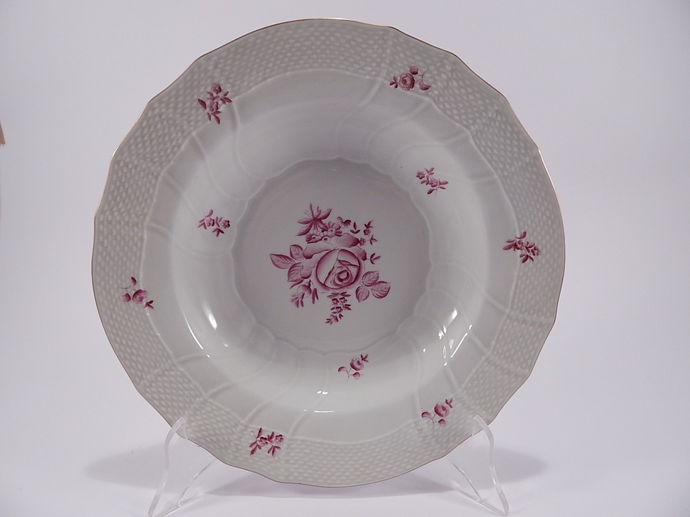 Herend Hungary Rose Hand-Made Porcelain Plate
