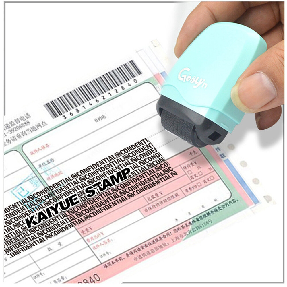 Identity Protection Privacy Roller Stamp Confidential Data Guard Your ID Tool