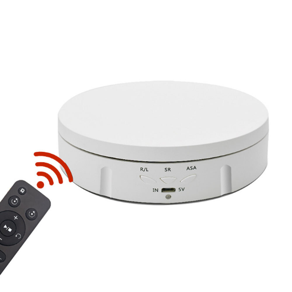 Remote Control Motorized Carousel USB Product Shooting Rotating Display Stand