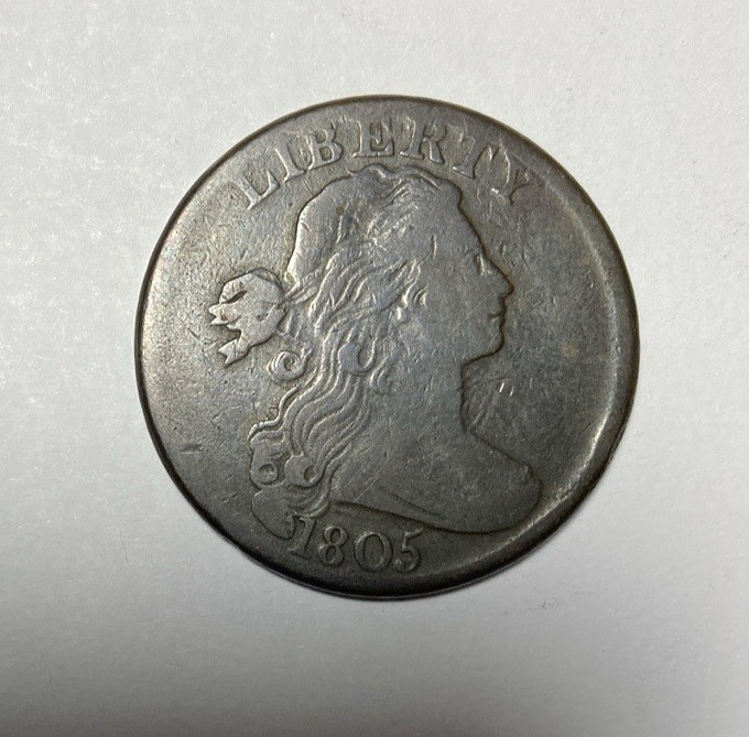 1805 Draped Bust Large Cent Nice Original VF