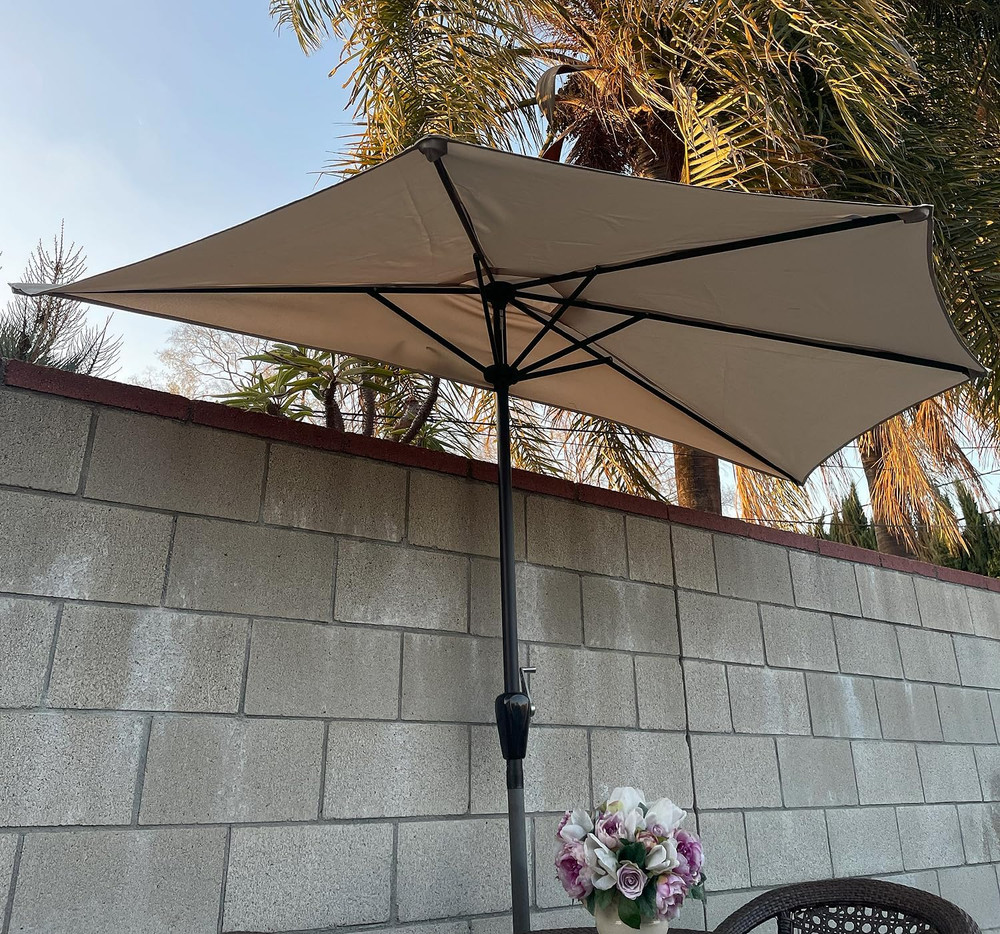Umbrella Canopy Replacement for 9Ft 5 Ribs Half Umbrella, Replacement Canopy ONL