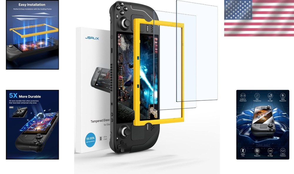 Scratch Resistant 9H Hardness Glass Protector - Easy Install for Steam Deck OLED