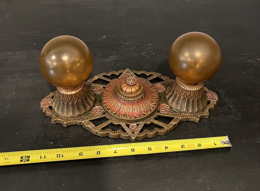 Single Great Flush Mount Nice Double Socket Fixture 42B