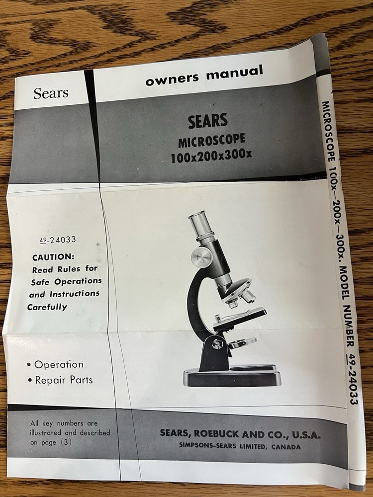 Sears Microscope 49-24033
