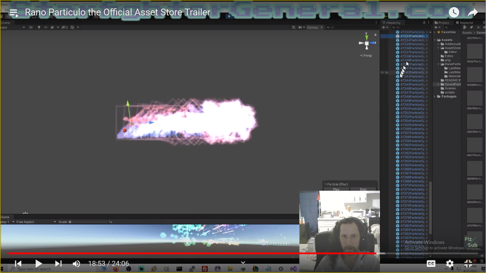 Unity3d: RANO PARTICULO PARTICLE EFFECT GENERATOR! Making games never so fun.