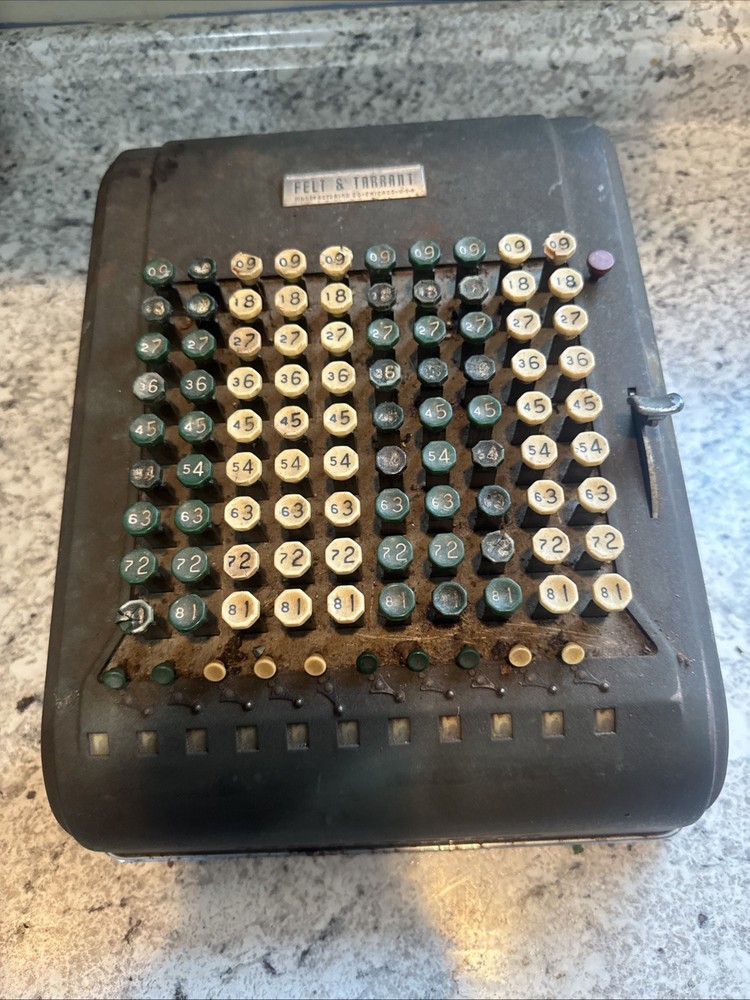 Vintage Felt & Tarrant Calculating / Adding Machine COMPTOMETER