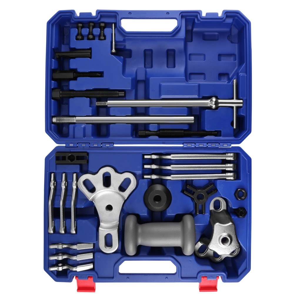 WORKPRO 27PC 9-Way Slide Hammer Puller Set Bearing Puller Wheel Hub Removal Tool